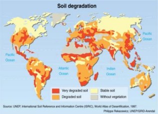 UNEP Soil degradation map