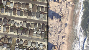 Superstorm Sandy before and after images