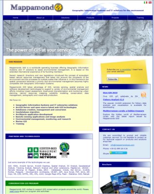 Mappamondo GIS website