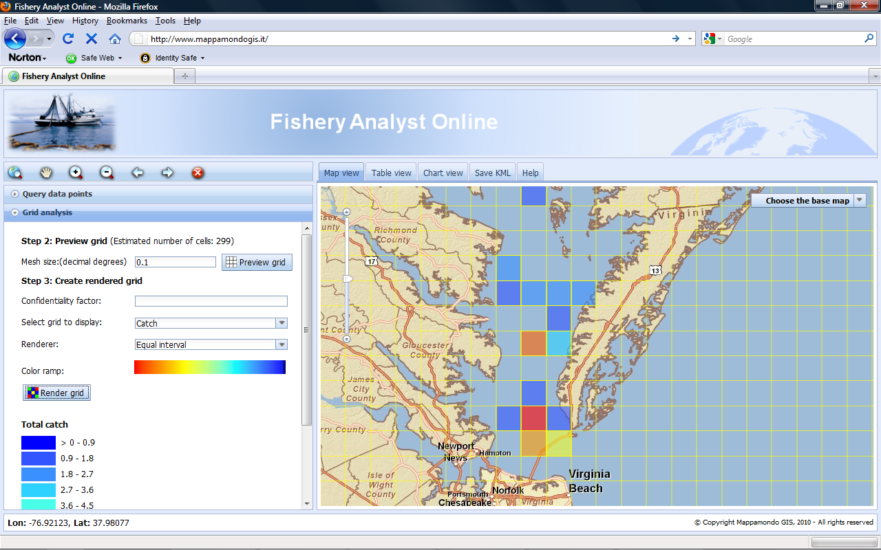 Fishery Analyst User Interface