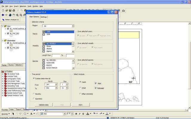 Fishery Analyst User Interface